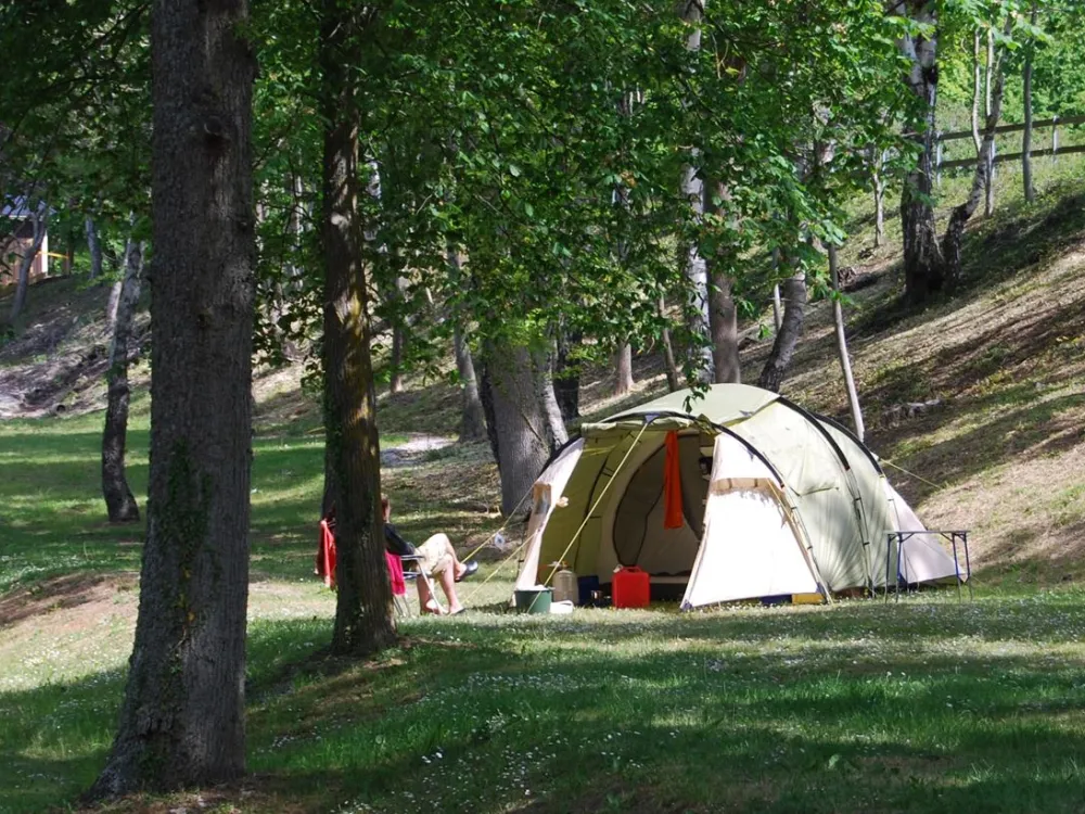 Campingtomt MINI 6x8 meter inkl. el & wifi - för små tält