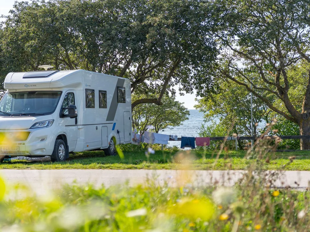 Campingtomt 10x8 m med el